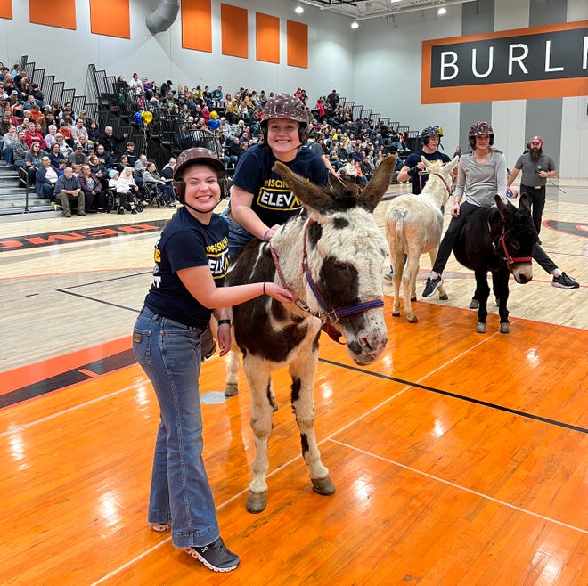 The Burlington FFA chapter will again host a Donkey Basketball game during National FFA Week to raise funds for their chapter.