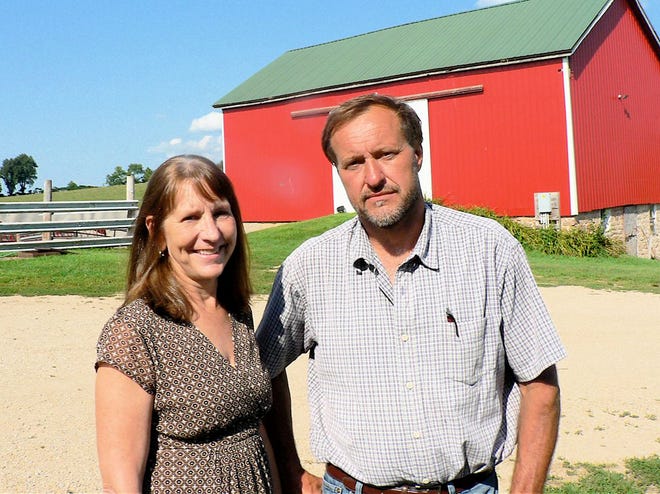 Linda and Jim Link own and manage 60 beef cows.