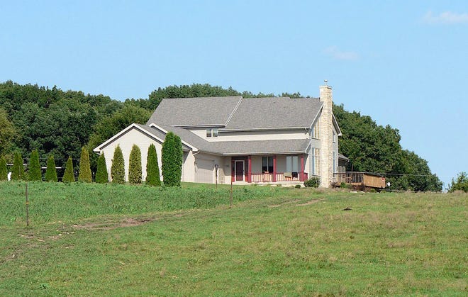 The Links built this house overlooking the farmstead 12 years ago.