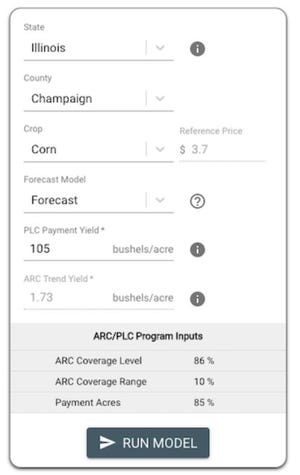 The Gardner ARC-PLC Payment Calculator allows users to compare payments from Agricultural Risk Coverage at the County Level (ARC-CO) and Price Loss Coverage (PLC) for all counties and crops for which ARC-CO will be offered.
