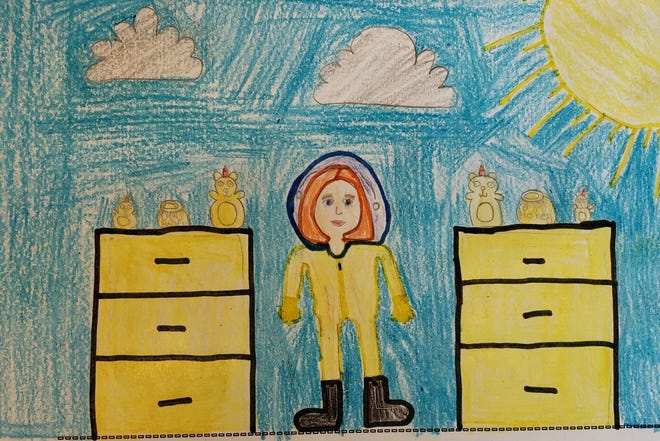 Colfax resident, Lily, 10, was the winner of the ages 10 to 12 division of the National Ag Day drawing contest.