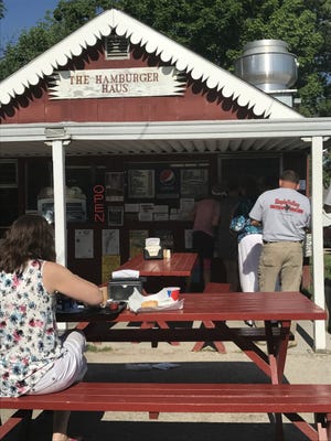 The Hamburger Haus in Dundee, Wis., may be small, but its generous ice cream cones more than make up for the size.
